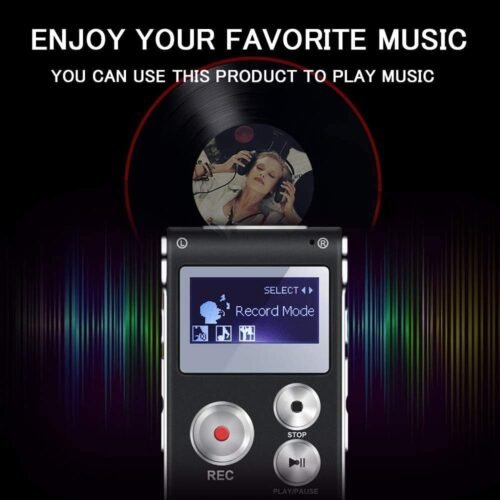 64GB Digital Voice Recorder Voice Activated Recorder for Lectures, Meetings, Interviews Aomago Audio Mini Recorder Portable Tape Dictaphone with Playback, USB, MP3 - 이미지 6