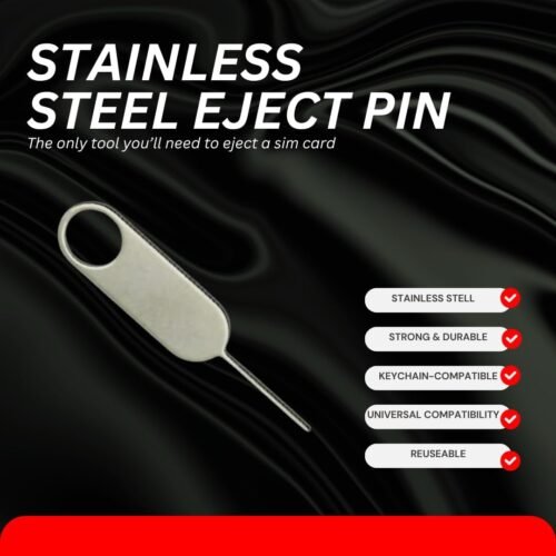 Replacement SIM Card Tray for Samsung Galaxy S24 Ultra SM-S928U S928U1 - Single Sim USA Version (Titanium Black) with Stainless Steel Eject Pin - 이미지 2