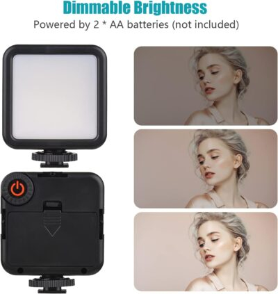 Andoer Smartphone Vlog Kit Mini LED Video Light + Cardioid Microphone + Extendable Phone Clip + Tripod with Adjustable Brightness for Live Stream Vlog Video Shooting Video Conference Selfie - 이미지 4