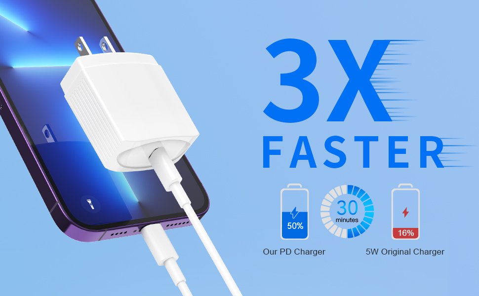 20W USB C Fast Charger 10 FT Compatible with iPhone 14 13 12 11 XS XR X 8 iPad, 2 Pack PD Wall Charger Block with 10FT Long Type C Lightning Cable (White) 9 20W USB C Fast Charger 10 FT Compatible with iPhone 14 13 12 11 XS XR X 8 iPad, 2 Pack PD Wall Charger Block with 10FT Long Type C Lightning Cable (White)-