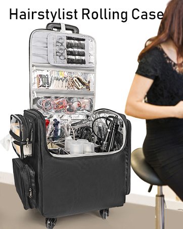 Relavel Travel Makeup Train Case Makeup Cosmetic Case Organizer Portable Artist Storage Bag with Adjustable Dividers for Cosmetics Makeup Brushes Toiletry Jewelry Digital Accessories Black 14 Relavel Travel Makeup Train Case Makeup Cosmetic Case Organizer Portable Artist Storage Bag with Adjustable Dividers for Cosmetics Makeup Brushes Toiletry Jewelry Digital Accessories Black-