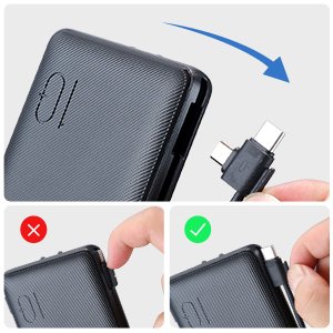 VEGER Portable Charger for iPhone Built in Cables and Wall Plug, 10000mah Slim Fast Charging USB C Power Bank, Travel Essential Battery Pack Compatible with iPhones, iPad, Samsung More Devices(Black) 16 VEGER Portable Charger for iPhone Built in Cables and Wall Plug, 10000mah Slim Fast Charging USB C Power Bank, Travel Essential Battery Pack Compatible with iPhones, iPad, Samsung More Devices(Black)-