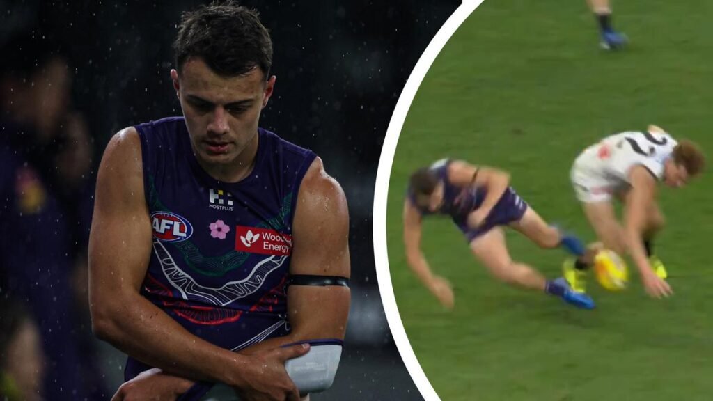 Cooper Simpson: Walyalup (Fremantle) Dockers youngster makes early exit from Power clash with shoulder injury