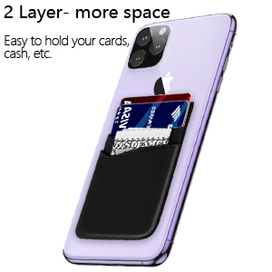 Senose Phone Wallet, Card Holder for Back of Phone Stick on Phone Cases Great Storage Compatible for iPhone/Android/Samsung Galaxy Pack of 5 10 Senose Phone Wallet, Card Holder for Back of Phone Stick on Phone Cases Great Storage Compatible for iPhone/Android/Samsung Galaxy Pack of 5-