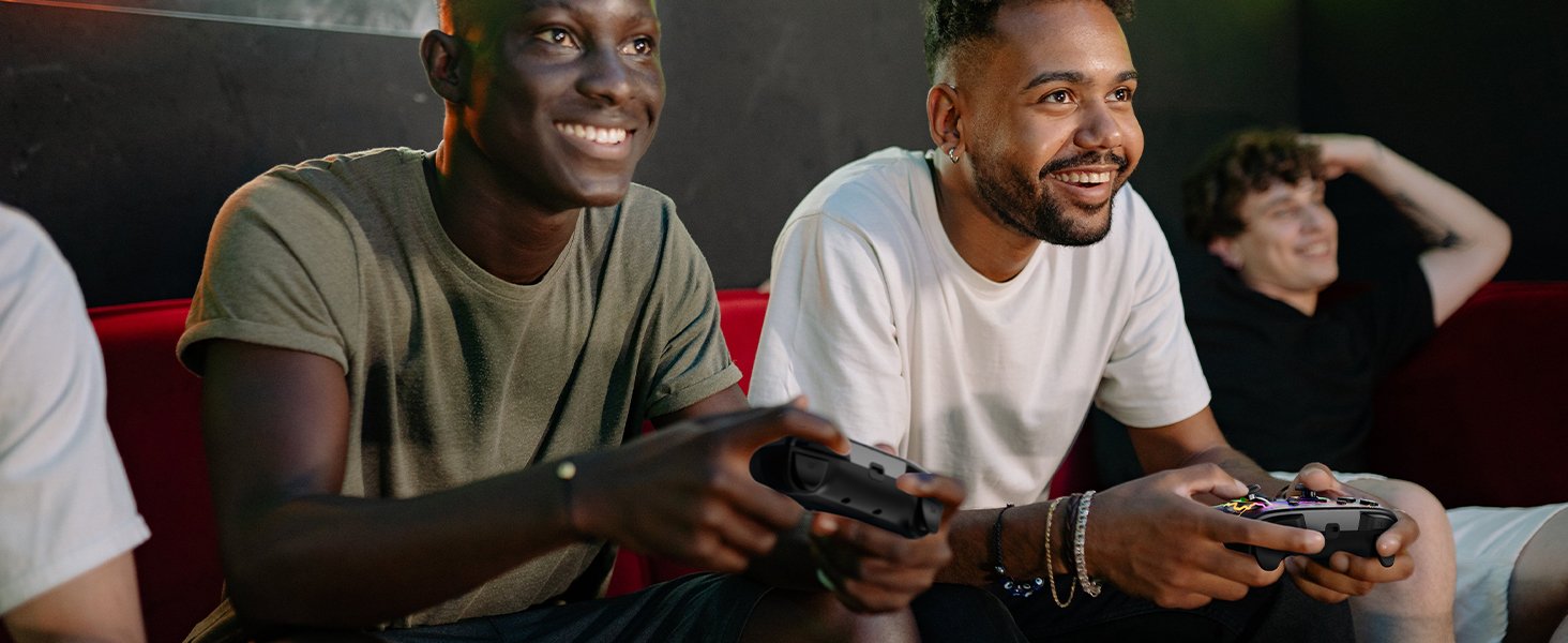 VOYEE Switch Controllers Compatible with Switch/Lite/OLED/PC Windows, 1000mAh Programmable RGB Lightning LED, Wireless Pro Controller with One Key Pairing/Wake Up/Turbo/Vibration 15 VOYEE Switch Controllers Compatible with Switch/Lite/OLED/PC Windows, 1000mAh Programmable RGB Lightning LED, Wireless Pro Controller with One Key Pairing/Wake Up/Turbo/Vibration-