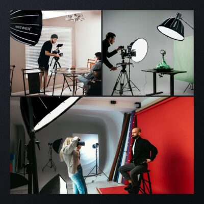 NEEWER 33inch/85cm Parabolic Softbox Quick Set up Quick Folding, with Diffusers/Honeycomb Grid/Bag, Compatible with Aputure 120d Light Dome Godox sl60w NEEWER RGB CB60 and Other Bowens Mount Lights - 이미지 7