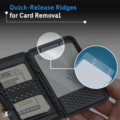 Pelican MagSafe Wallet for iPhone - Heavy Duty MIL-STD Snap-On Phone Magnetic Wallet and Phone Card Holder - Detachable and Slim Hard Case for iPhone 16 Pro Max /15 Pro Max/14/13/12 Series - Black - 이미지 7