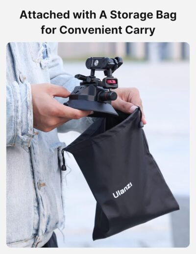 Camera Suction Cup Mount for Action Cameras - ULANZI SC-02 4.5in Pump-actived Vacuum Suction Mount w Quick Release NATO Magic Arm Car Boat Windshield Window Mount Compatible with Action Cameras - 이미지 7