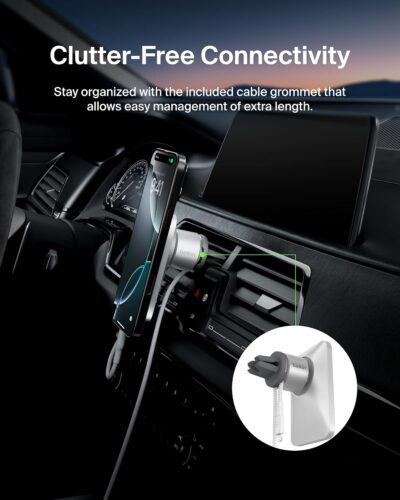 Belkin MagSafe Vent Mount Pro MagSafe iPhone Mount For Car - Silver - 이미지 7