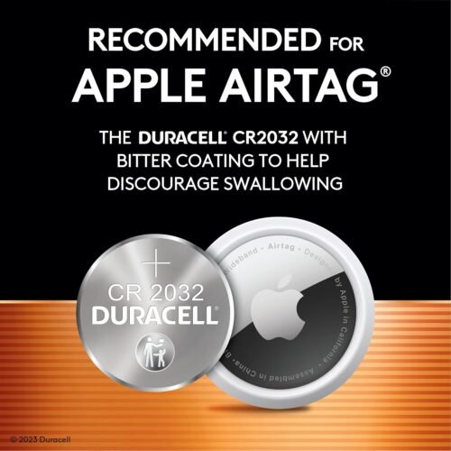 Duracell 2032 Lithium Battery. 4 Count Pack. Child Safety Features. Compatible with Apple AirTag, Key Fob, and other devices. CR2032 Lithium 3V Cell. 2032 Battery, Lithium Coin Battery - 이미지 4