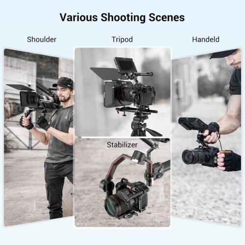 SmallRig R5 / R5 C / R6 Cage for Canon R5 R6 R5 C, Aluminum Alloy DSLR Rig Stabilizer with Cold Shoe, 1/4"-20 and 3/8"-16 Threaded Holes for Filmmaking, Video Shooting 2982B - 이미지 7