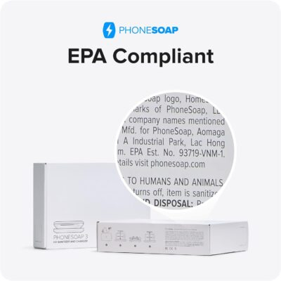 PhoneSoap 3 UV Cell Phone Sanitizer and Dual Universal Cell Phone Charger | Patented and Clinically Proven UV Light Sanitizer | Cleans and Charges All Phones - Orchid - 이미지 8