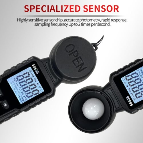 Digital Illuminance Meter Light Meter 20Lux to 200,000Lux Meter/18,500FC,Luxmeter for Photography Grow Plants Led Photometer Lighting Intensity Brightness Measurement - 이미지 5