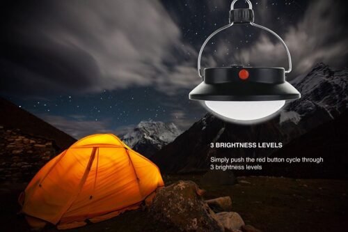 SUBOOS Oringinal LED Tent Light - 3 Brightness Levels, Battery Powered, Foldable Hook with Carabiner, Great for Outdoor Camping, Canopy, Gazebo, and Outages - 이미지 2