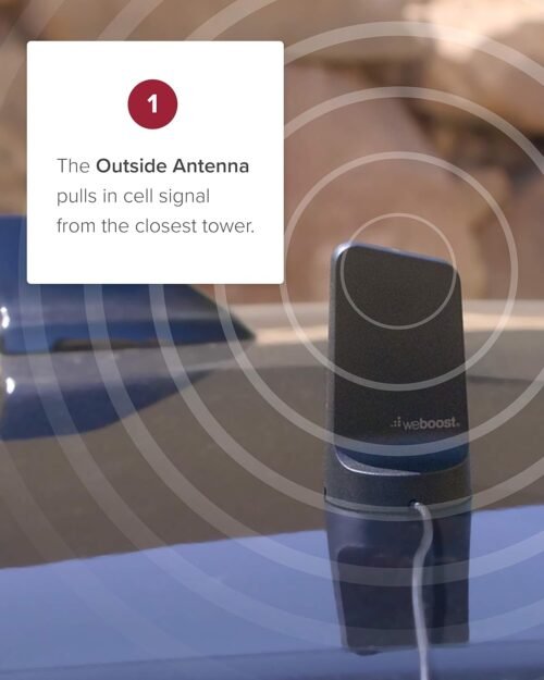 weBoost Drive Reach - Vehicle Cell Phone Signal Booster | 5G & 4G LTE | Magnetic Roof Antenna | Boosts All U.S. Carriers - Verizon, AT&T, T-Mobile | Made in the U.S. | FCC Approved (model 470154) - 이미지 7