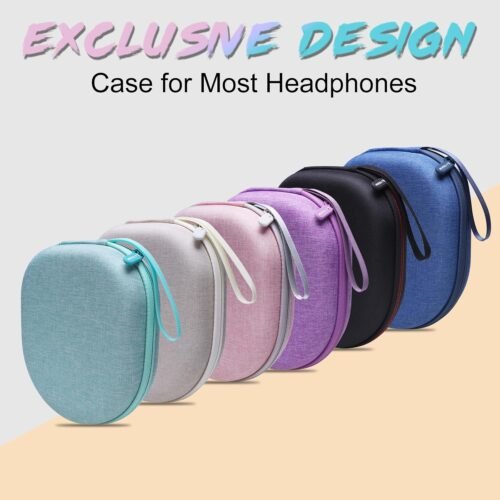 Headphone Headset Case Compatible with JBL/Sony/Soundcore by Anker/BERIBES/KVIDIO Wireless On-Ear Headphones, Black - 이미지 5