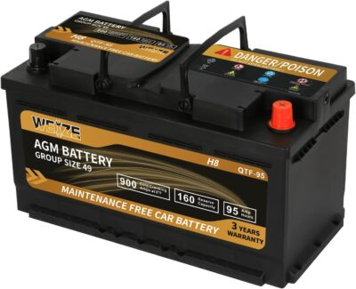 Weize Platinum AGM Battery BCI Group 49-12v 95ah H8 Size 49 Automotive Battery, 160RC, 900CCA, 36 Months Warranty - 이미지 5