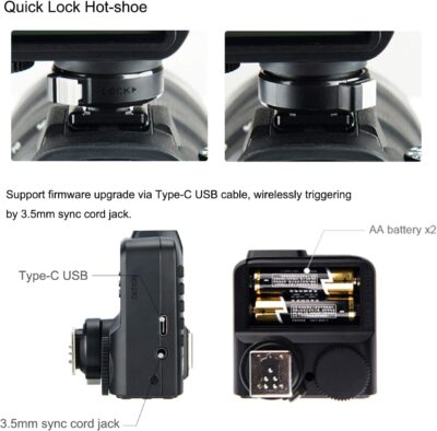 Godox X2T-C TTL Wireless Flash Trigger for Canon, Support 1/8000s HSS Function, 5 Dedicated Group Button and 3 Function Button for Quick Setting - 이미지 4