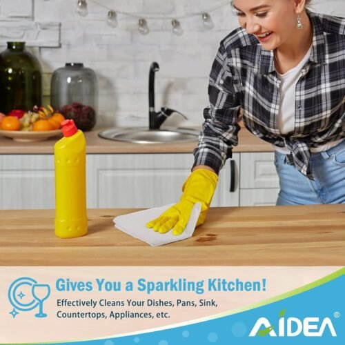 AIDEA Microfiber Cleaning Cloth White 50PK, Microfiber Towels for Cars, Lint Free Rags, Kitchen Towels Dusting Cloth, Bar Rags for Cleaning, Wash Cloth, Dish Cloths White, 11.5"x 11.5" - 이미지 5