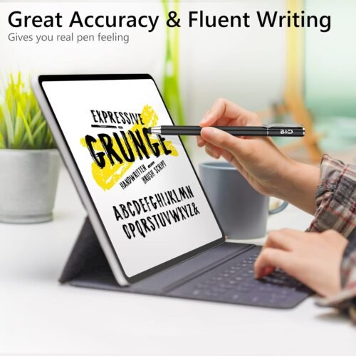 (2 Pcs)[0.18-inch Fine Tip ] Stylus Touch Screen Pens 5.5" L Perfect for Drawing Writing Gaming Compatiable with Apple iPad iPhone Samsung Tablets and All Other Touch Screens - 이미지 2