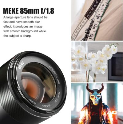 Meike 85mm F1.8 Full Frame Auto Focus Medium-Telephoto Portrait Lens Compatible with Canon EOS EF Mount Digital SLR Cameras 5D Mark IV 6D Mark II - 이미지 4