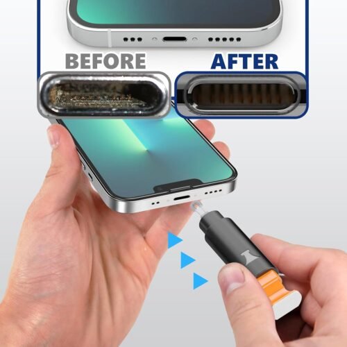 for iPhone Cleaning Kit, Cleaner Kit for AirPod, iPhone Cleaner Charging Port Cleaning, Portable Cell Phone Repair Restore Tool for iPad Lightning Charger Cables Connectors Electronic Devices - 이미지 5