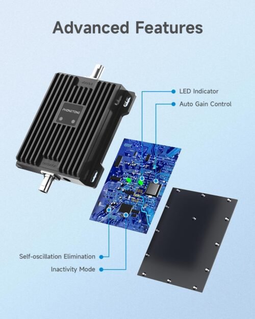 Cell Phone Signal Booster for Car, SUV and Truck | Boosts 5G 4G LTE Data & Volte on Band 12/13/17 | Omni-Directional Roof Antenna Easy Installation | FCC Approved - 이미지 2