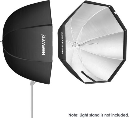 Neewer 47''/ 120cm Octagonal Softbox Umbrella with Carrying Bag for Portrait or Product Photography, Suitable for Canon Nikon Sony Speedlite, Studio Flash (Black) - 이미지 5