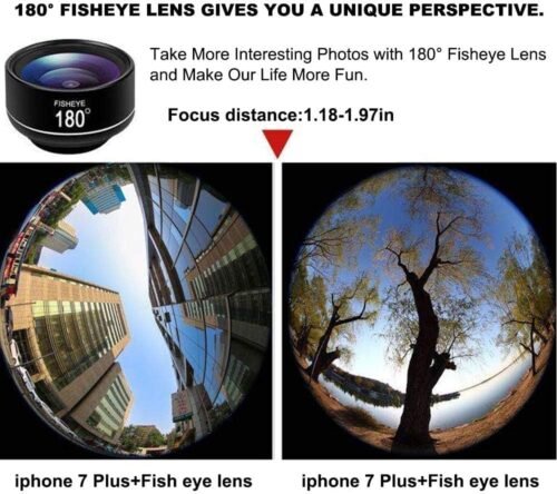 180° fisheye Lens for iPhone Samsung Google Android Smartphone,with Clip,Cell Phone Lens,anamorphic Lens,Funny Pictures - 이미지 3