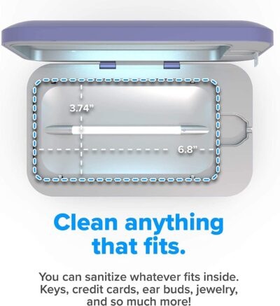PhoneSoap 3 UV Cell Phone Sanitizer and Dual Universal Cell Phone Charger | Patented and Clinically Proven 360 Degree UV Light Sanitizer | Cleans and Charges All Phones (Periwinkle) - 이미지 3