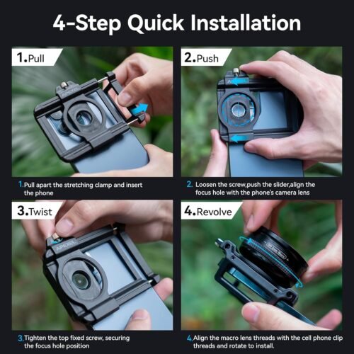 Zoom Macro Lens Kit - 10-20X Universal Phone Lens, HD Macro Photography for iPhone, Android & More - 이미지 7