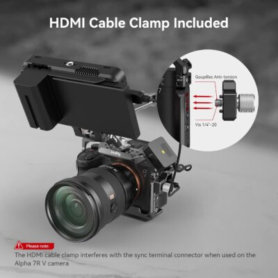 SmallRig A7R V / A7 IV / A7S III Cage with Top Handle, Side Handgrip and Clamp for HDMI Cable, Advanced Kit for Sony Alpha 7R V/Alpha 7 IV/Alpha 7 S III -3669C - 이미지 5