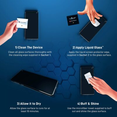 LIQUID GLASS Screen Protector Wipe On Scratch and Shatter Resistant Nano Protection for All Phones Tablets Smart Watches - Universal (New and Advanced) - 이미지 4