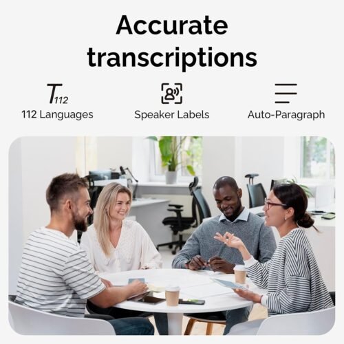 AI Voice Recorder, PLAUD Note Voice Recorder w/Case, App Control, Transcribe & Summarize with AI Technology, Support 112 Languages, 64GB Memory, Audio Recorder for Lectures, Meetings, Calls, Black - 이미지 4
