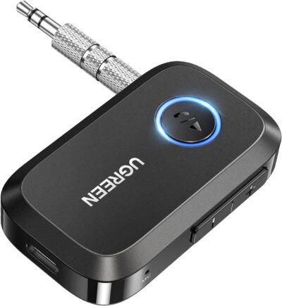 UGREEN 5.4 Aux Bluetooth Adapter, Noise Cancelling 3.5mm AUX Bluetooth Car Adapter, Wireless Audio Receiver for Home Stereo/Wired Speaker, 15H Battery Life - 이미지 10