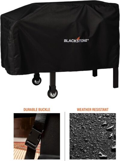 Blackstone 1529 22” and 28” Single Shelf Griddle Cover, 600D Polyester, Black - 이미지 4