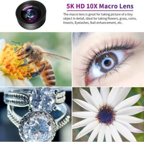 120MM Macro Lens for iPhone - 𝟓𝐊 𝐇𝐃 𝟏𝟎𝐗 Super Macro with 𝐒𝐭𝐚𝐫𝐥𝐢𝐠𝐡𝐭 𝐅𝐢𝐥𝐭𝐞𝐫, Professional Universal Clip Phone Camera Lens for Photo Video Lens of iPhone Samsung Android - 이미지 4