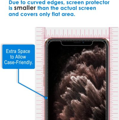 JETech Privacy Screen Protector for iPhone 11 Pro, iPhone Xs and iPhone X 5.8-Inch, Anti Spy Tempered Glass Film, 2-Pack - 이미지 5