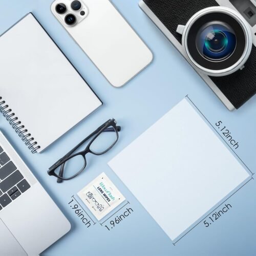 200 Count Lens Wipes for Eyeglasses, Eyeglass Lens Cleaning Wipes Pre-moistened Individually Wrapped Sracth-Free Streak-Free Eye Glasses Cleaner Wipes for Sunglass, Camera Lens, Goggles - 이미지 5