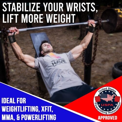 Rip Toned 18” Wrist Wraps - Wrist Straps for Weightlifting - Lift Better, Protect Wrist Pain - Adjustable, Durable, Machine Washable - Wrist Wraps for Weightlifting - USPA Endorsed for Men & Women - 이미지 7
