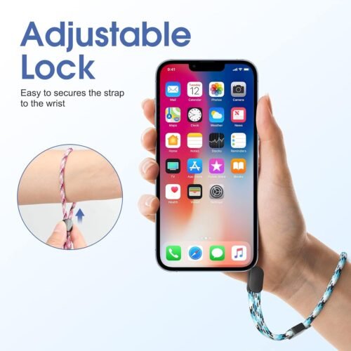 Hand Wrist Strap Lanyard, Adjustable Nylon Colorful for Mobile Phone, Camara, USB Flash Drive, ID Name Tag Badge - 이미지 4