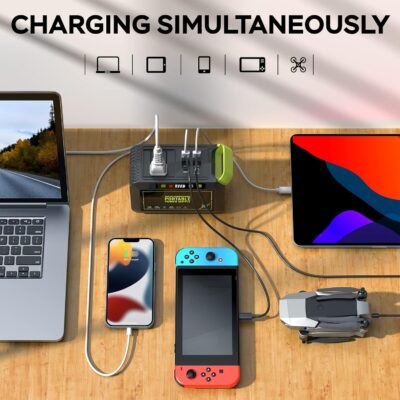 MARBERO Portable Power Station 88Wh Camping Lithium Battery Solar Generator Fast Charging with AC Outlet 120W Peak Power Bank(Solar Panel Optional) for Home Backup Outdoor Emergency RV Van Hunting - 이미지 3