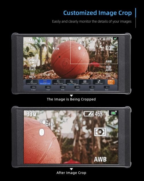 Portkeys PT6 Camera Field Monitor 5.2" 600nit Touchscreen Camera Monitor Vertical Shooting Stretch 3D LUT Output Wide Color Gamut New Peaking RGB Waveform for DSLR - 이미지 4