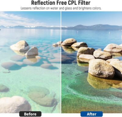 NEEWER 52mm ND Lens Filter Kit: UV, CPL, FLD, ND2, ND4, ND8, Lens Hood and Lens Cap Compatible with Canon Nikon Sony Panasonic DSLR Cameras with 52mm Lens - 이미지 4