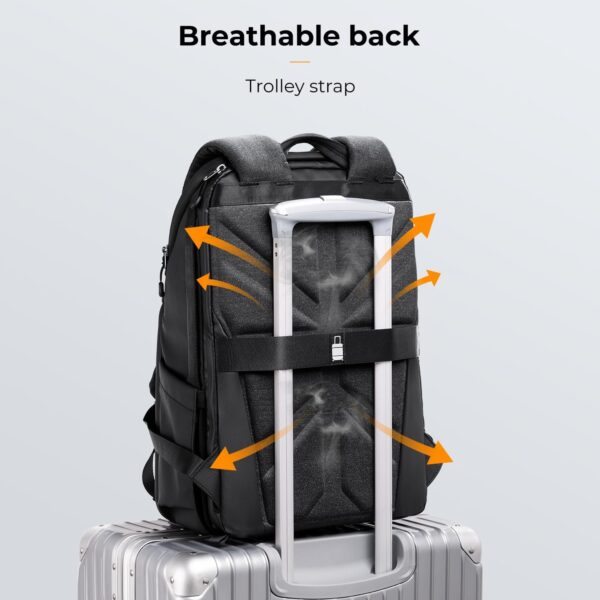 Adventure-Ready: K&F Concept 20L Hard Shell Camera Backpack with Tripod & Laptop Space - Image 6