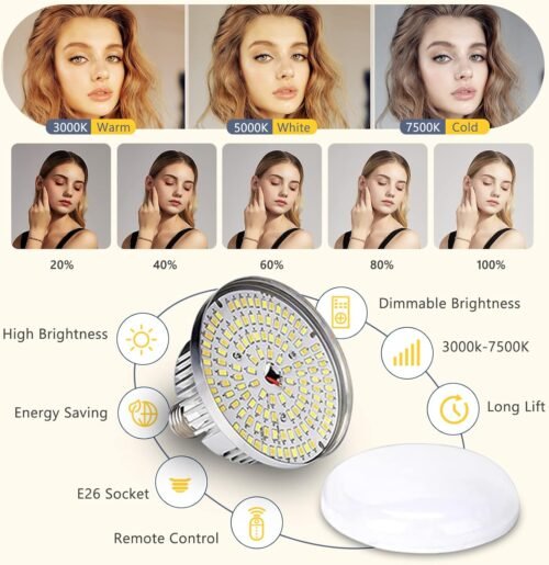 Torjim Softbox Photography Lighting Kit, 16'' x 16'' Professional Softbox Lighting Kit with 85W 3000-7500K LED Bulbs, Studio Lights for Photography/Video Recording/Live Streaming/Portraits Shooting - 이미지 2