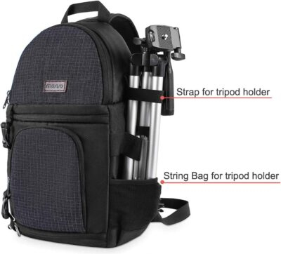 MOSISO Camera Sling Bag, DSLR/SLR/Mirrorless Camera Backpack Case Shockproof Photography Backpack with Tripod Holder & Removable Modular Inserts Compatible with Canon/Nikon/Sony/Fuji - 이미지 3