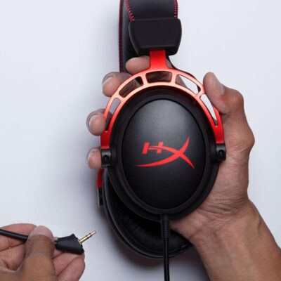 HyperX Cloud Alpha - Gaming Headset, Dual Chamber Drivers, Legendary Comfort, Aluminum Frame, Detachable Microphone, Works on PC, PS4, PS5, Xbox One/ Series X|S, Nintendo Switch and Mobile – Red - 이미지 2