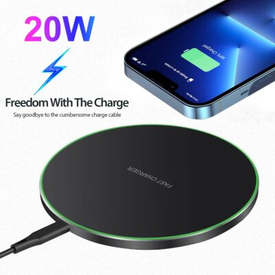 Fast Wireless Charger,20W Max Wireless Charging Pad Compatible with iPhone 16/16 Pro/15/14/13/12/SE/11/XS Max/XR,AirPods;FDGAO Wireless Charge Mat for Samsung Galaxy S25/S24/Note,Pixel/LG G8 - 이미지 2