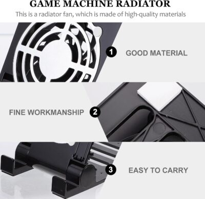 Laptop Stand with Cooling Fan Cell Phone Stand with Cooler Stable Cooling Holder with Quiet Fan Computer Blower Cellphone Cooler Holder Game Machine Radiator USB Foldable - 이미지 3